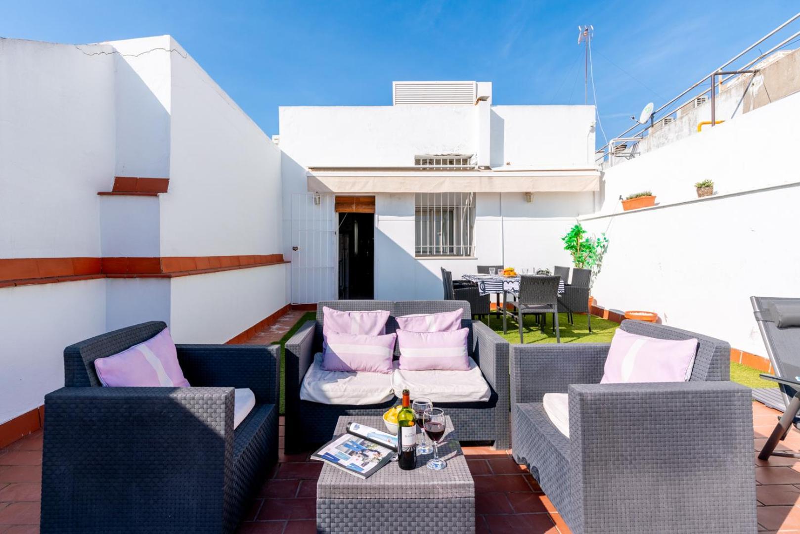 Ferienwohnung Atgr Luminoso Atico Con Terraza, Calle Antonia Diaz Sevilla Exterior foto