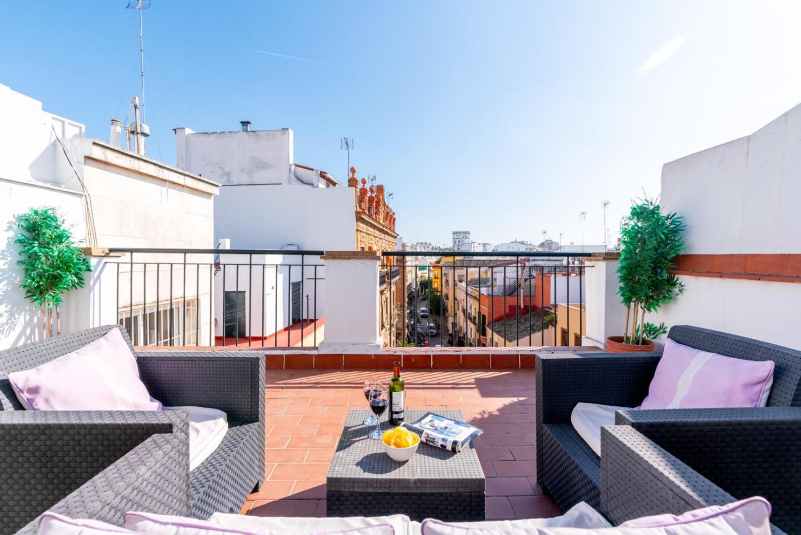 Ferienwohnung Atgr Luminoso Atico Con Terraza, Calle Antonia Diaz Sevilla Exterior foto