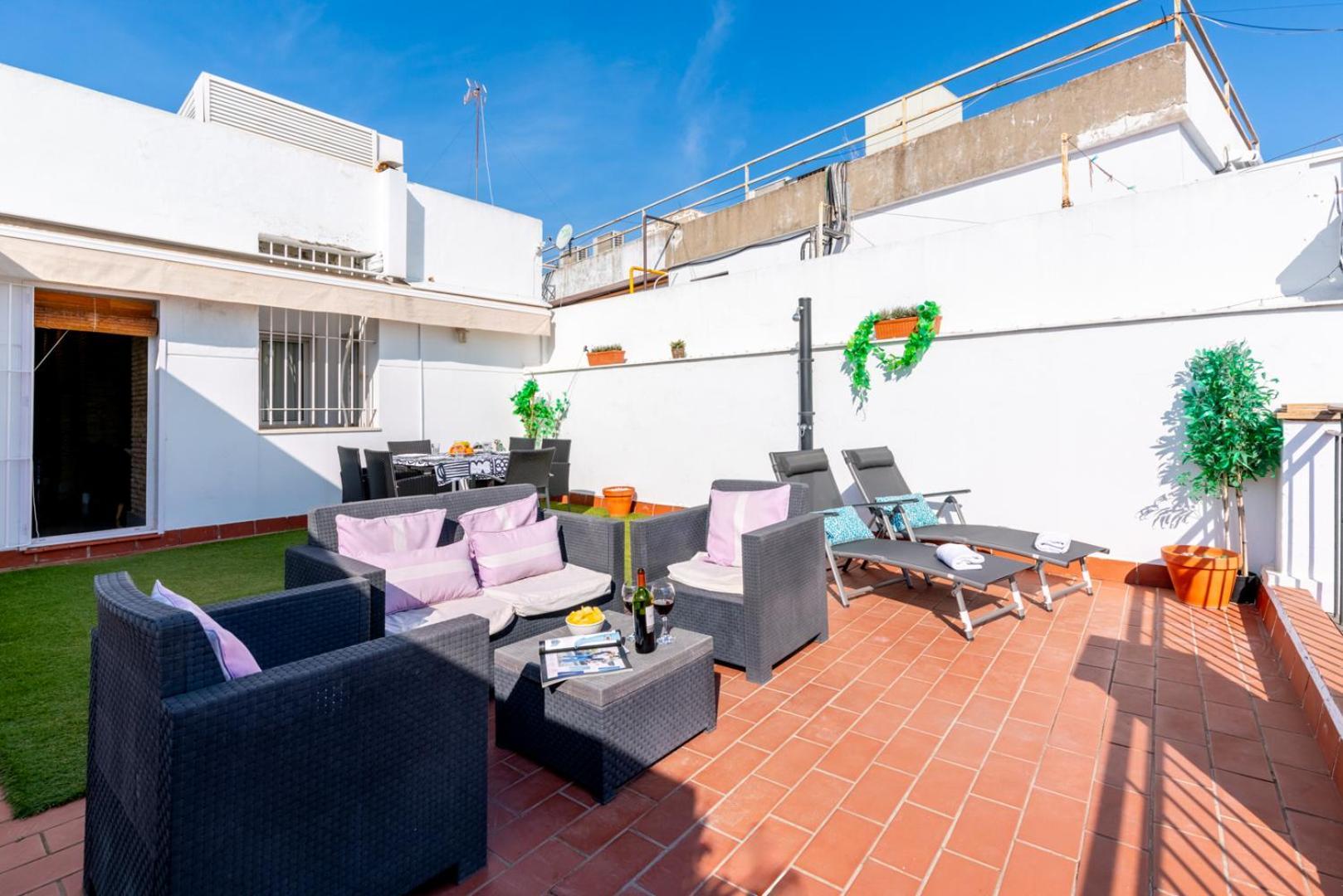 Ferienwohnung Atgr Luminoso Atico Con Terraza, Calle Antonia Diaz Sevilla Exterior foto